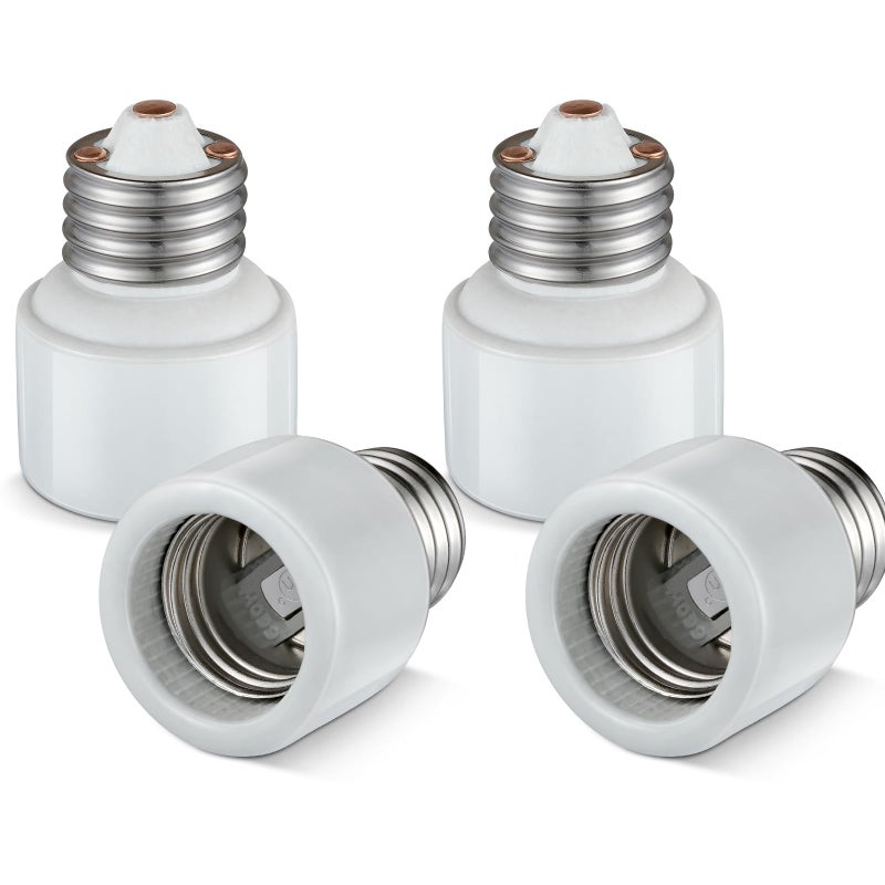 EMNOOTI Light Socket Extender,Porcelain Socket Extension Adapter,E26 to E26 Standard Medium Screw Bulb Socket Extender Adapter,Recessed Socket Extension Converters - Image 1
